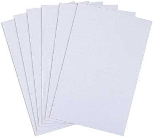 Similane 6pcs Aida Cloth 14 Count Cross Stitch Fabric,White,12 by