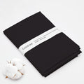 3 Yards Black Cotton Fabric by The Yard in Solid Color - 59” Wide
