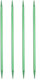 uxcell Knitting Needles 5.5mm/US 9 Aluminum Alloy 7.87in 4pcs Green