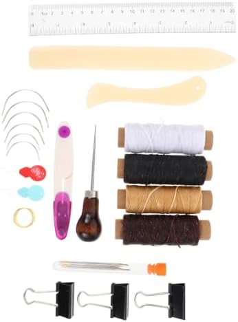Leather Hand Sewing Kit Upholstery Repair Tools with Stitching Needles