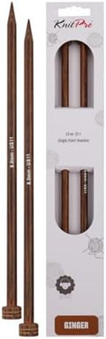 KnitPro Ginger Single Pointed Needles 14" (35cm) | US Size 11 (8mm)