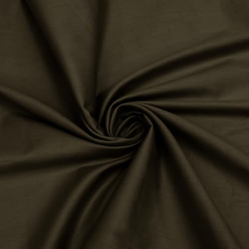 Homiest Chocolate Brown Cotton Broadcloth Fabric by The Yard, 5Yards