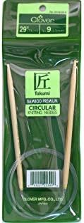 Clover Takumi Bamboo Circular 29-Inch Knitting Needles, Size 9