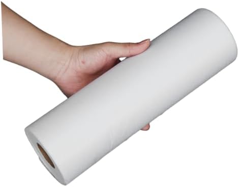 White Single Sided Iron on Fusible Interfacing Roll for Sewing