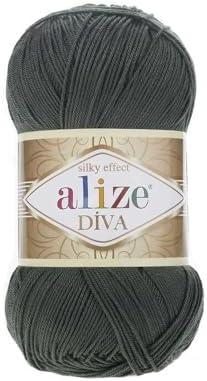 100% Microfiber Acrylic Alize Diva Silk Effect Knitting Sport Crochet