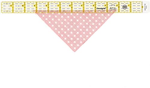Omnigrip Clear Quilting Ruler by Omnigrid, Cuts 1x12" Fabric