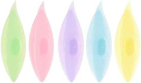 HARFINGTON 5pcs Tatting Shuttles 77x21x11mm 5 Colors Plastic Shuttles