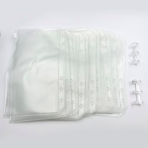 metulip 15Pcs A6 Size Circular Knitting Needle Organizer PVC Binder
