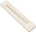 NBEADS Wood Knitting Needle Gauge and Ruler