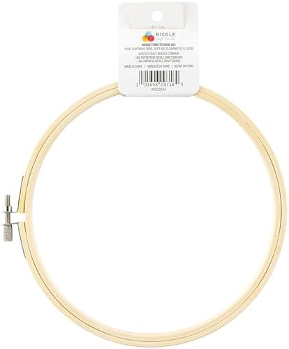 Cousin DIY 7 inch Craft Wood Embroidery Hoop