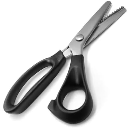 Lace Scissors for Sewing, Sawtooth Tailor Shears, Handmade Zig Zag