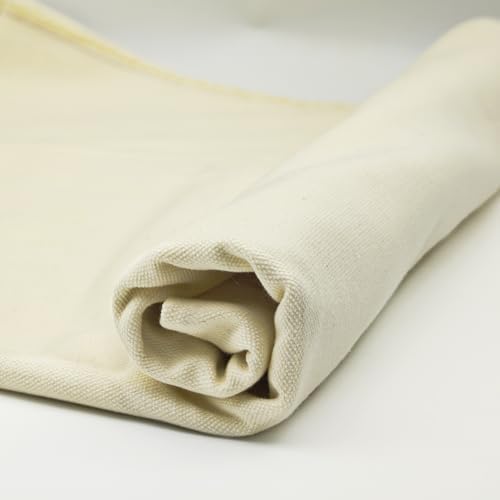 Beige Cotton Canvas Fabri: 10oz Duck Fabric 59 x 72 Inch for Sewing