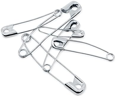Dritz 3328 Curved Safety Pins, Assorted Sizes with Storage Box