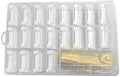KVMORZE 100Pcs Plastic Embroidery Floss Bobbins Kit with Winder