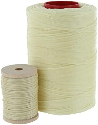 Ritza 25 Tiger Thread, Waxed Polyester, Cream, 0.8mm - 25 Meters