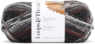 Loops & Threads Charisma Yarn - Multicolor Yarn for Knitting, Crochet