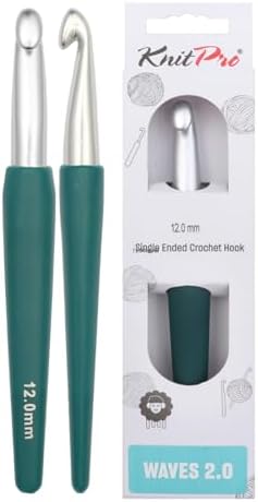 KnitPro Waves 2.0 Single-Ended Crochet Hooks | 12mm