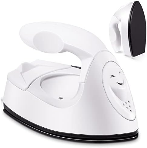 Honoson Mini Craft Iron with Charging Base Tiny,White
