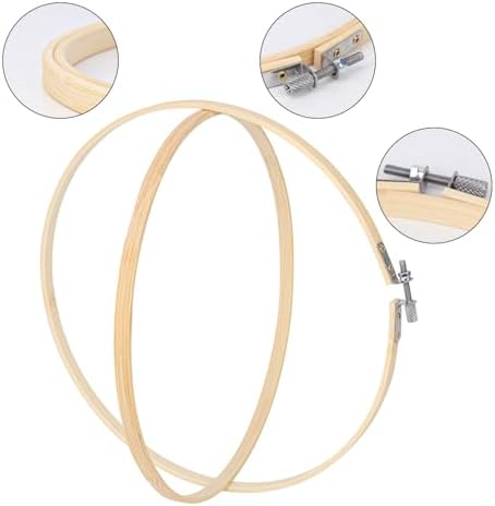 IHDYPPEW 15 Pieces 10 Inch Round Embroidery Hoops, Adjustable Circle