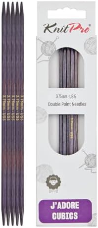 KnitPro J’Adore Cubics Double Pointed Needles 6" (15cm) | US Size 5