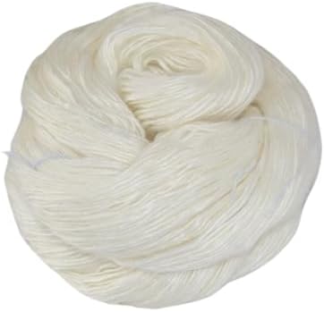 KnitSilk Premium Anamika Combed Lace Weight Silk Yarn, Undyed