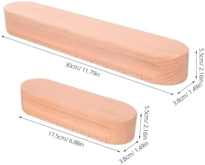 Tailors Tool 2Pcs Wood Seam Presser Seam Flattening Tool Wooden