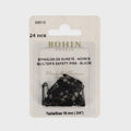Bohin Black 19mm 3/4in Safety Pins 5 Pack