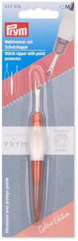 Prym 610926 Ergonomic Seam Ripper - Small, with Ball Tip, Non-Slip