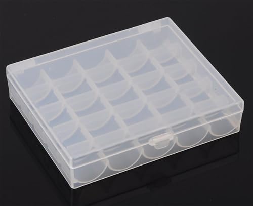 Bobbins Storage Case, 25 Slots, 2 Pack