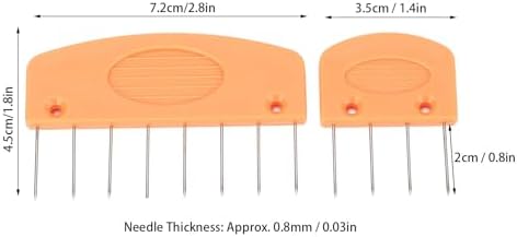 Arythia 20Pcs Knit Blocking Combs, Stainless Steel Pins Kit with