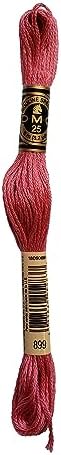 DMC 6-Strand Embroidery Cotton Bundle - Rose Color Family -5 Skeins of