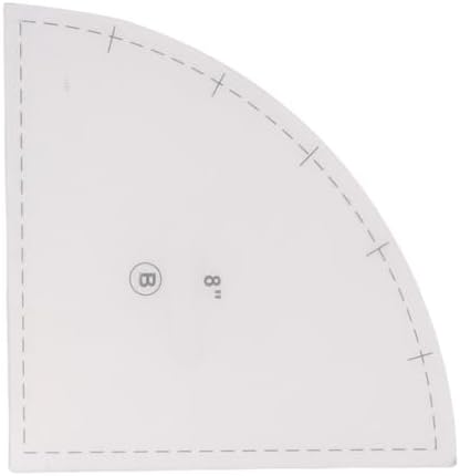 3-Pack Quilting Templates, 10 8 6in Acrylic Rulers for Cutting