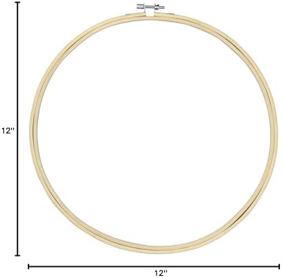 Cousin DIY 12 inch Craft Wood Embroidery Hoop