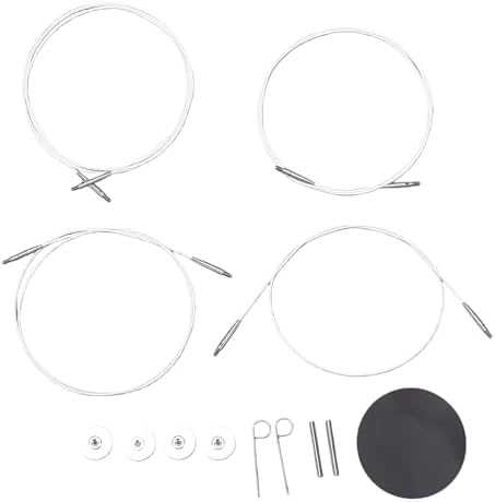 Aramox 12 Pairs Interchangeable Circular Knitting Needle Set