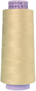 Mettler Silk-Finish Cotton Thread, 2000 yd/1829m, Antique White