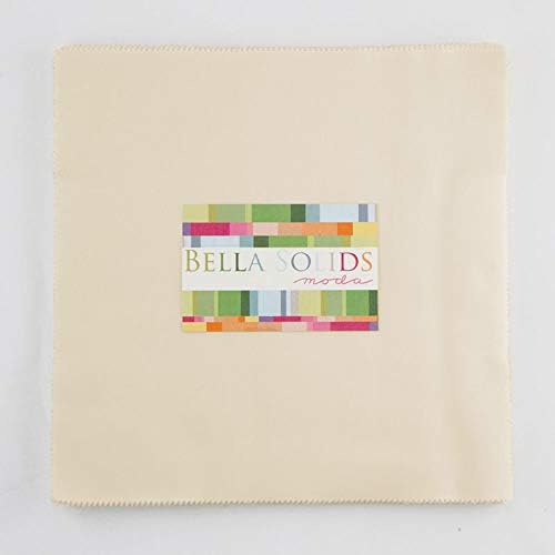 Bella Solids Natural Junior Layer Cake 20 10-inch Squares Moda Fabrics