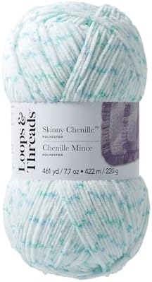 Loops & Threads Skinny Chenille Multi Yarn - Yarn for Knitting