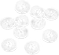 12 Pcs Clear Sewing Buttons 0.45 Inch, 4 Hole Round Plastic Buttons