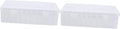 EXCEART 2pcs Slot Transparent Sewing Thread Spools Organizer Box Large