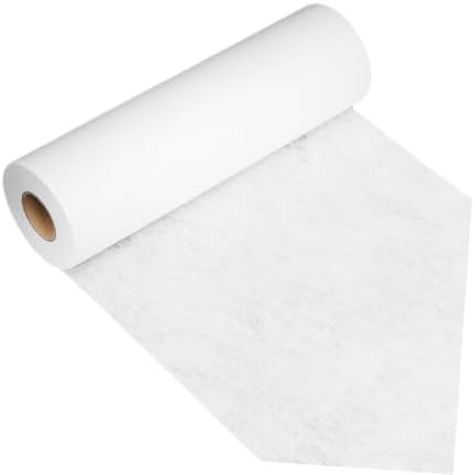 White Single-Sided Fusible Interfacing Fabric for Sewing, 1 Roll