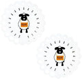 Knitting Needle Gauge, 2 Pcs- Plastic Measure Size Ruler for Swatch &