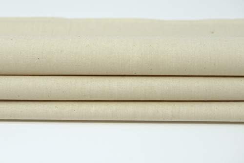 100% Cotton 108'' Wide Muslin Sold by Yard, Unbleached, Off-White