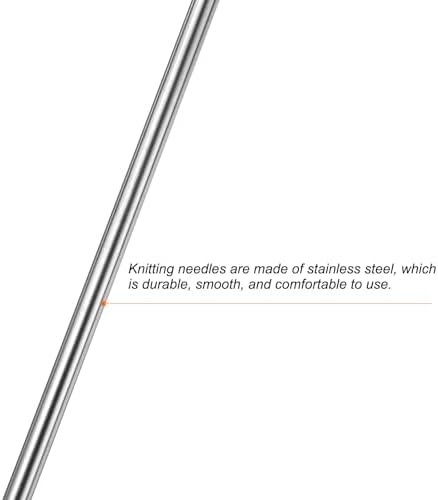 uxcell 5Pcs Knitting Needle 1.75mm Diameter 5.9 Inches Length