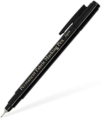 Dritz 3087 The Fine Line Permanent Fabric Marker, Black, 8.5 x 2.88 x