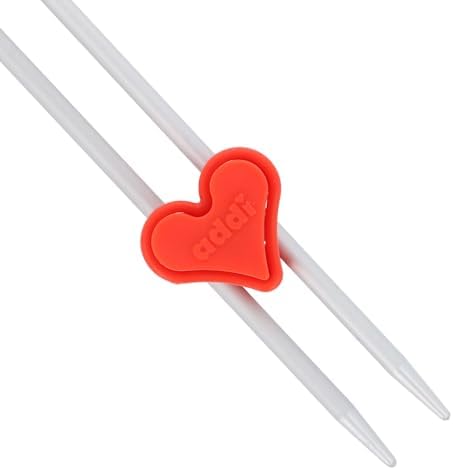 addi addiToGo Knitting Needle Stoppers Small Pack of 10, Red