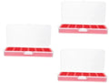 Lurrose 3pcs Sewing Box Organizer Clear Window Compartment Bobbin
