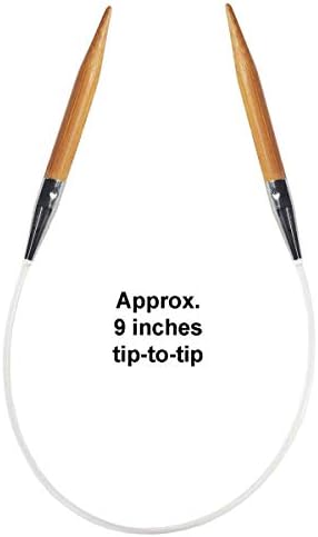 ChiaoGoo Bamboo 9-Inch, US 9 (5.5mm) Circular Knitting Needle