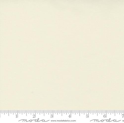Moda Fabrics 45" Wide Bella Solids Snow 9900-11 100% Cotton Sold by