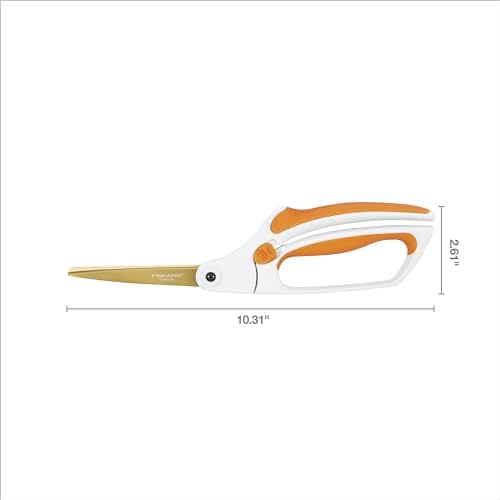 Fiskars Easy Action 8" Titanium Scissors - Stainless Steel Fabric and