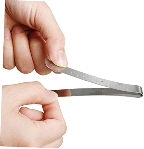 40 Pcs Metal Sewing Clips, 3 Inch Hemming Measurement Ruler for